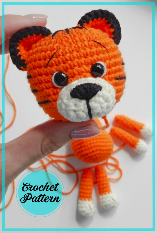 Freddie the Tiger Amigurumi Crochet Pattern (4)